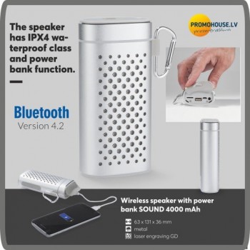 Skaļrunis / powerbank SOUND Skaļrunis / powerbank SOUND