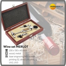 Vīna piederumu komplekts MERLOT Vīna piederumu komplekts MERLOT